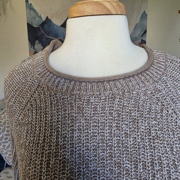 Ellen Tracy Oatmeal Knit Sweater S ✨ Cozy Neutral - Picture 7 of 13